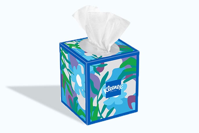 Kleenex® Trusted Care® Facial Tissues - Cube Box