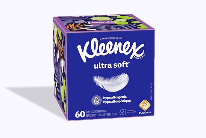 Kleenex® Ultra Soft™ Facial Tissues - Cube Box