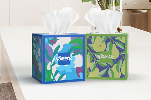 Kleenex on sale box designs